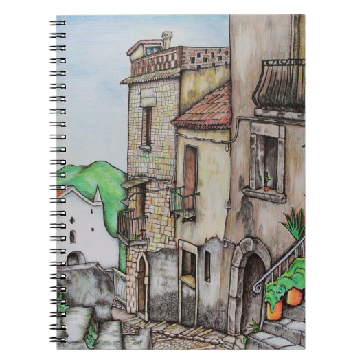 Via Costarella en het klooster Notitieboek (Voorkant)