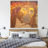 Via Crucis Canvas Afdruk (Insitu (Slaapkamer))