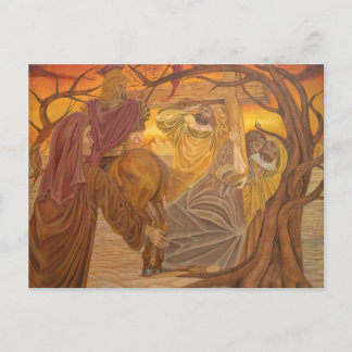 Via crucis feestdagenkaart