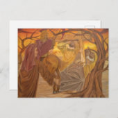 Via crucis feestdagenkaart (Voorkant / Achterkant)