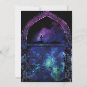 Via de Arch Gothic Wedding Invite Kaart