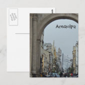 Via de Arches - Plaza de Armas-Arequpa, Peru Briefkaart (Voorkant / Achterkant)