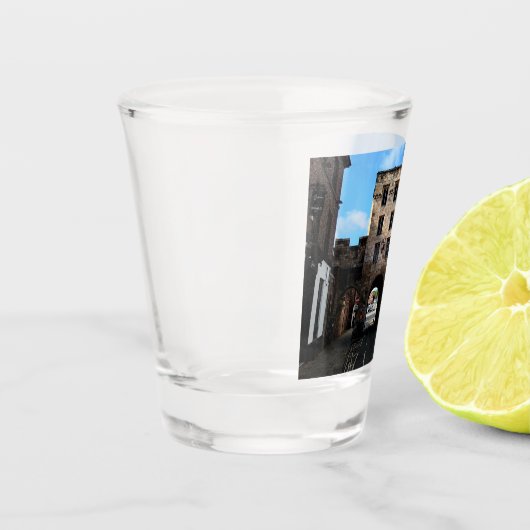 Via de loopbrug shot glas (Links)