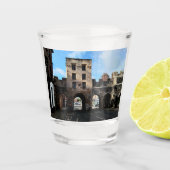 Via de loopbrug shot glas (Voorkant)