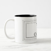 Via del Corso, Rome Street Sign Tweekleurige Koffiemok (Links)