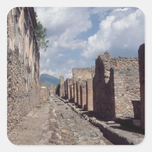 Via di Stabia Vierkante Sticker (Voorkant)