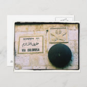 Via Dolorosa - Old City Jerusalem Briefkaart (Voorkant / Achterkant)