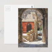 Via een archway in Narni, Umbrië, Italië Briefkaart (Voorkant / Achterkant)