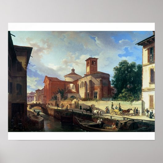 Via Fatabene Fratelli, Milaan, 1830 Poster (Voorkant)