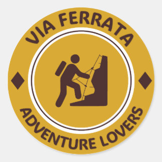 Via Ferrata Avontuur Liefhebbers Ronde Sticker