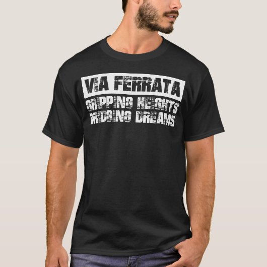 Via Ferrata Bergrots T-shirt (Voorkant)