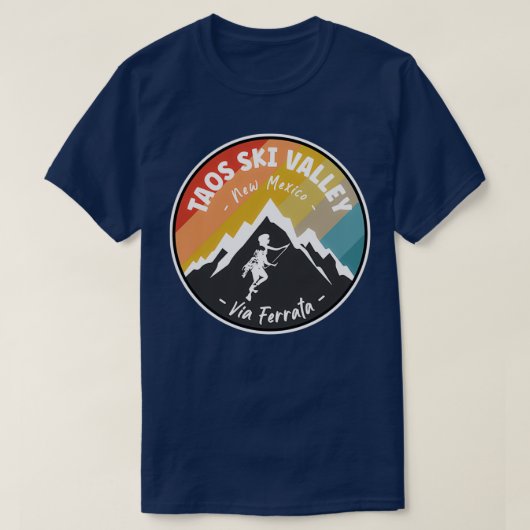 Via Ferrata Taos Ski Valley New Mexico T-shirt (Design voorkant)