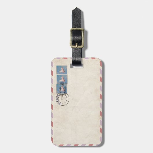 via het bagagelabel van de lucht (Voorkant verticaal)