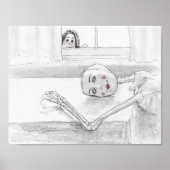 "Via het raam" door het Poster Christiane Cegavske (Voorkant)