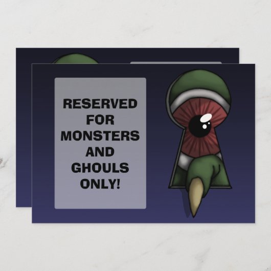 Via het toetsenbord, uitnodiging (Voorkant / Achterkant)