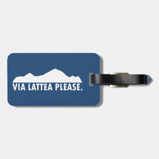 Via Lattea Please Bagagelabel (Achterkant horizontaal)