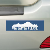 Via Lattea Please Bumpersticker (Op auto)