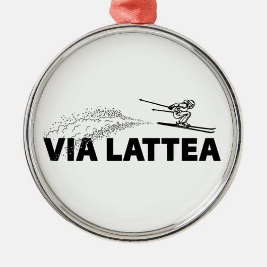 Via Lattea Schansspringer Metalen Ornament (Voorkant)