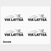 Via Lattea Schansspringer Rechthoekige Sticker (Vel)