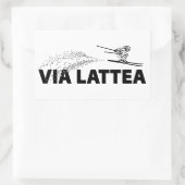 Via Lattea Schansspringer Rechthoekige Sticker (Tas)
