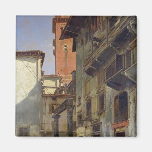 Via Mazzanti, Verona, 1880 Magneet (Voorkant)