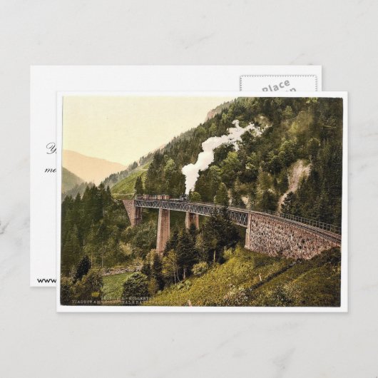 Viaduct and gorge, Hollenthal, Black Forest, Baden Briefkaart (Voorkant / Achterkant)