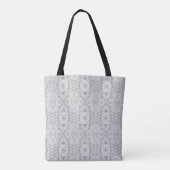 Viaduct Grijs Abstract Aquarel Kunst Tote Bag (Achterkant)