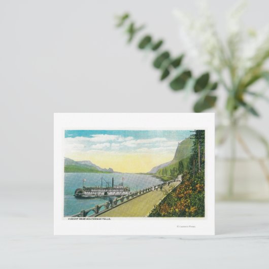 Viaduct Near Multnomah Herfsten, Columbia River Briefkaart (Staand voorkant)