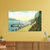 Viaduct Near Multnomah Herfsten, Columbia River Canvas Afdruk (Insitu (Woonkamer))