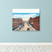Viaduct Uitzicht East Center Street Canvas Afdruk (Insitu (Houten vloer))