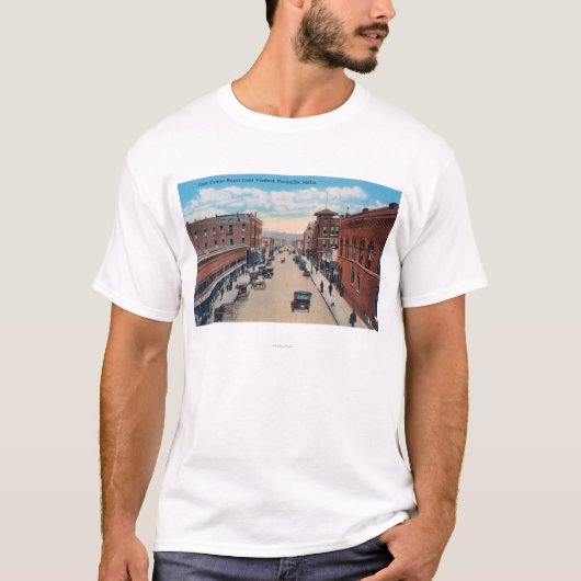 Viaduct Uitzicht East Center Street T-shirt (Voorkant)