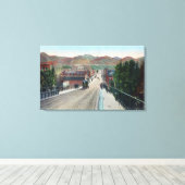 Viaduct Uitzicht van Center Street Pocatello, ID Canvas Afdruk (Insitu (Houten vloer))
