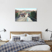Viaduct Uitzicht van Center Street Pocatello, ID Canvas Afdruk (Insitu (Slaapkamer))
