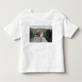 Viaduct Uitzicht van Center Street Pocatello, ID Kinder Shirts (Voorkant)
