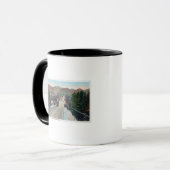 Viaduct Uitzicht van Center Street Pocatello, ID Mok (Voorkant links)