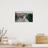 Viaduct Uitzicht van Center Street Pocatello, ID Poster (Keuken)