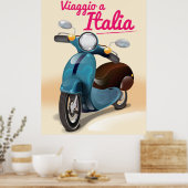 Viaggio a Italia reisposter Poster (Keuken)