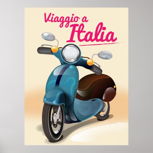 Viaggio a Italia reisposter Poster (Voorkant)