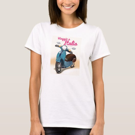 Viaggio a Italia reisposter T-shirt (Voorkant)