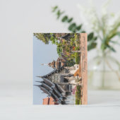 Viaharn in Wat Chedi Luang, Chiang Mai, Thailand Feestdagenkaart (Staand voorkant)