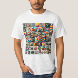 Viaje Retro: Imágenes 3D T-shirt