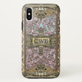 Vialeigh Victoriaans Elegant Cool Monogram Case-Mate iPhone Case (Achterkant)