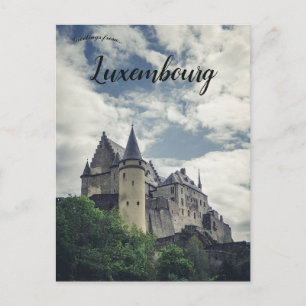 Vianden Castle in Vianden Luxembourg Briefkaart