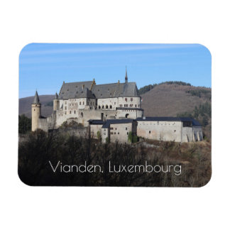 Vianden Castle Winter Uitzicht, Luxemburg Magneet