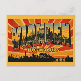 Vianden Luxemburg Kasteel Briefkaart