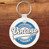 Vianden luxemburg retro logo sleutelhanger (Achterkant)