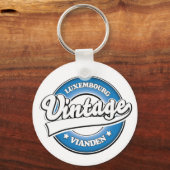 Vianden luxemburg retro logo sleutelhanger (Voorkant)