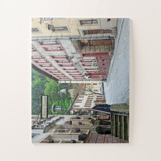 Vianden, Luxemburgse straatscène Legpuzzel (Verticaal)