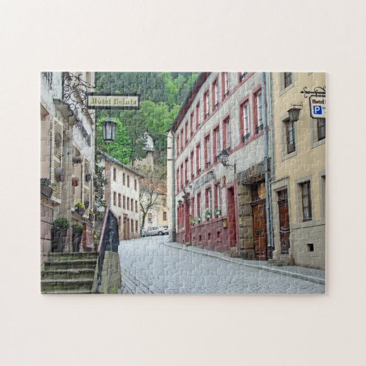 Vianden, Luxemburgse straatscène Legpuzzel (Horizontaal)