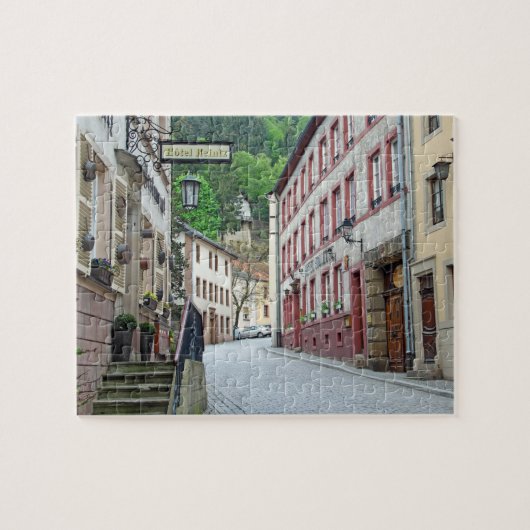Vianden, Luxemburgse straatscène Legpuzzel (Horizontaal)